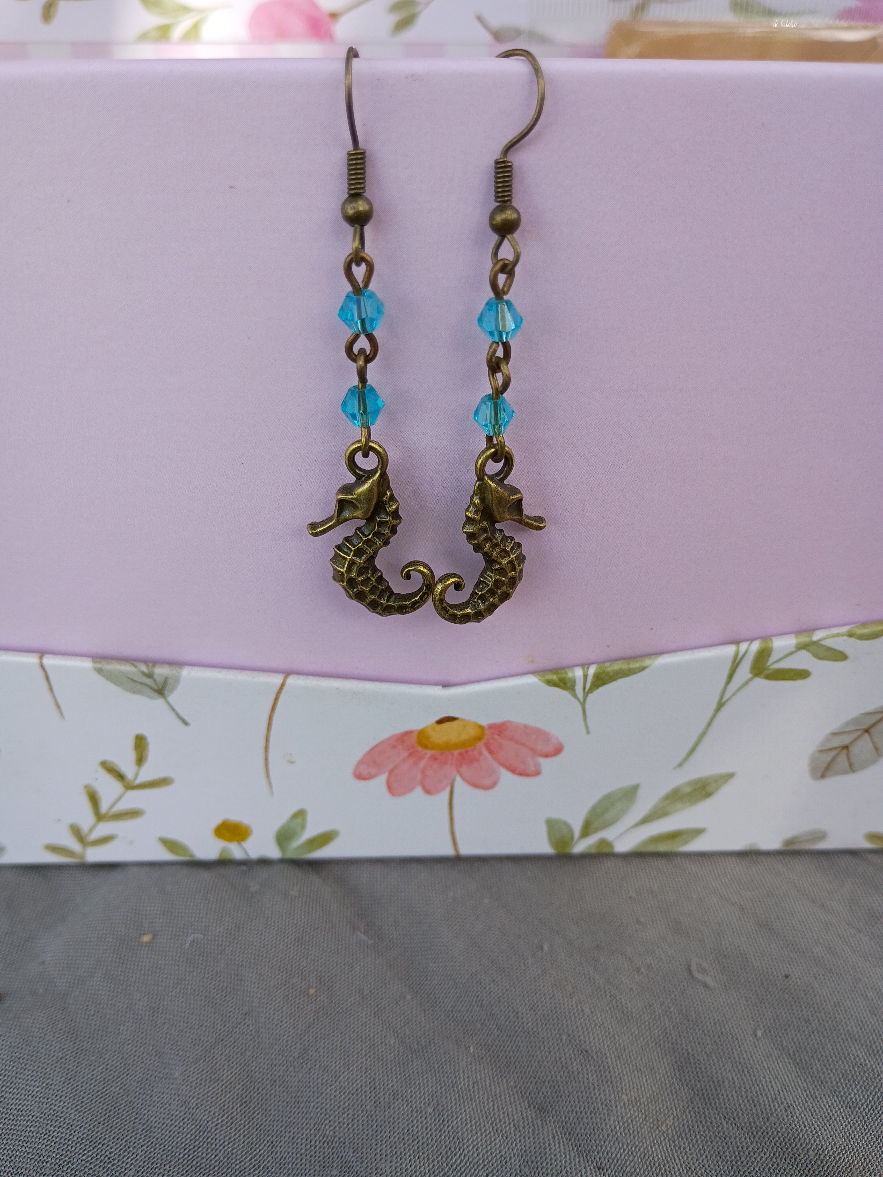 Antique bronze earrings