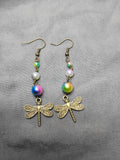 Dragonfly earrings- multi color