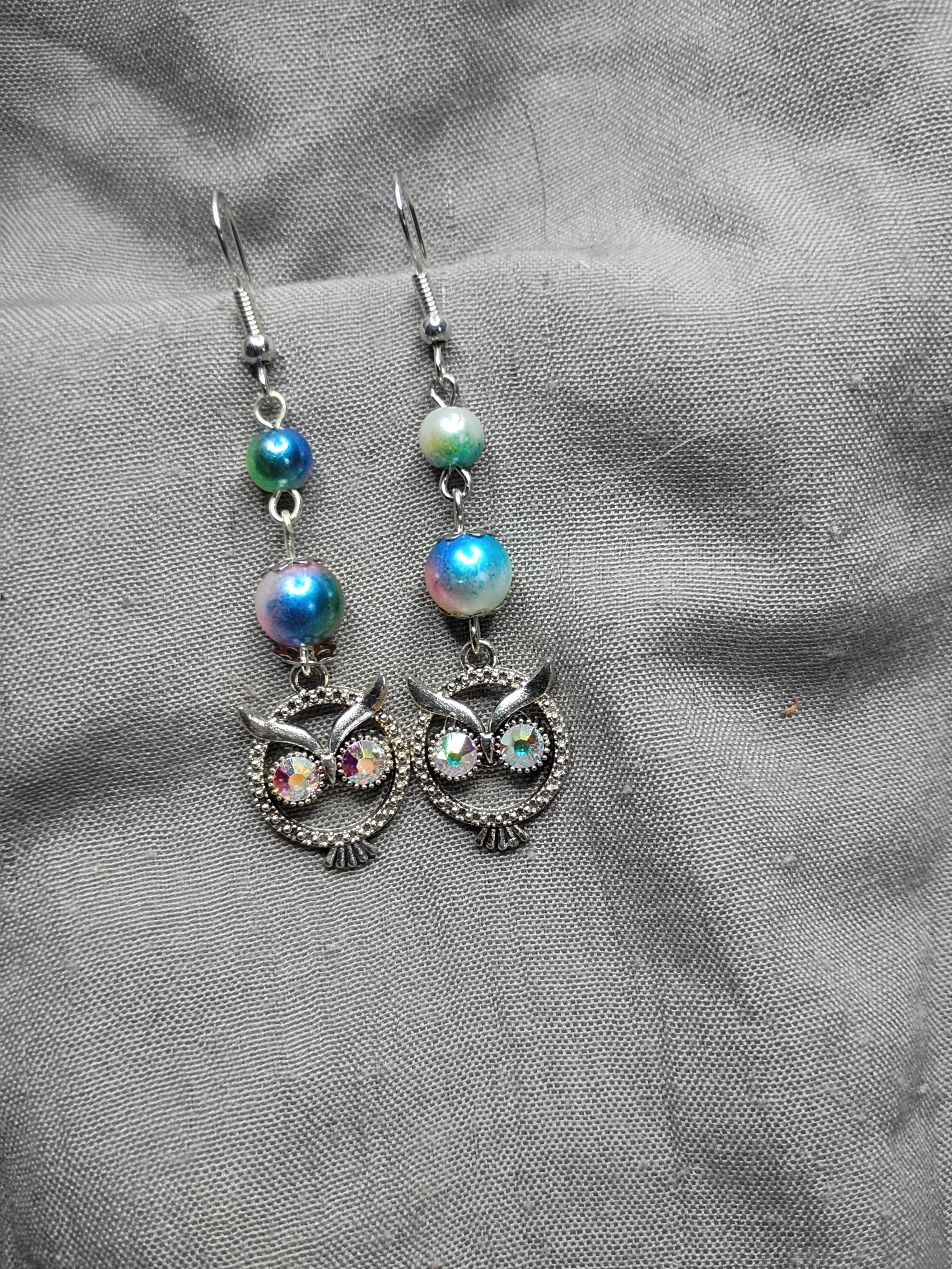 Antique silver owls-7
