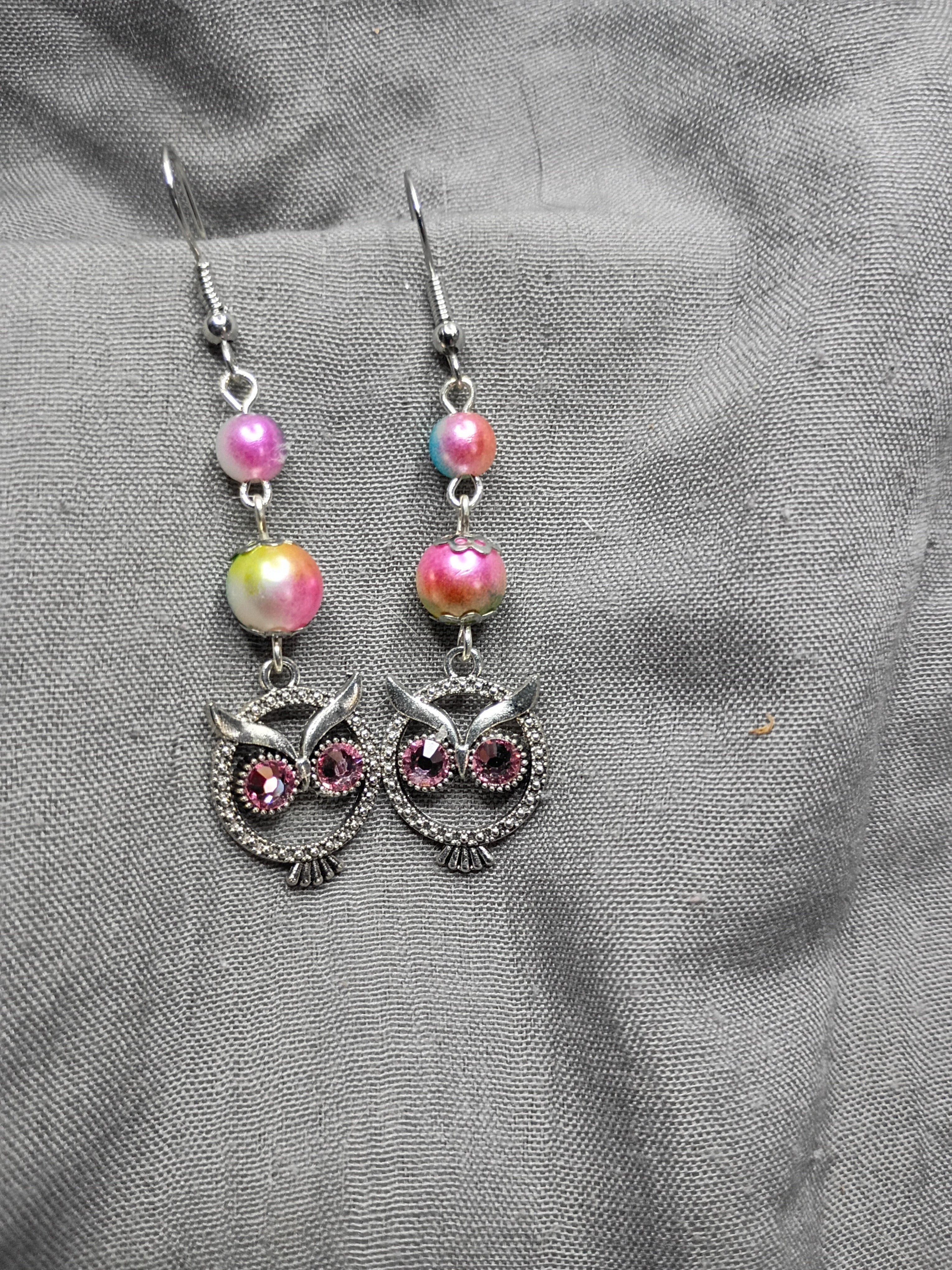Antique silver owls-4