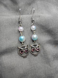 Antique silver owls-8