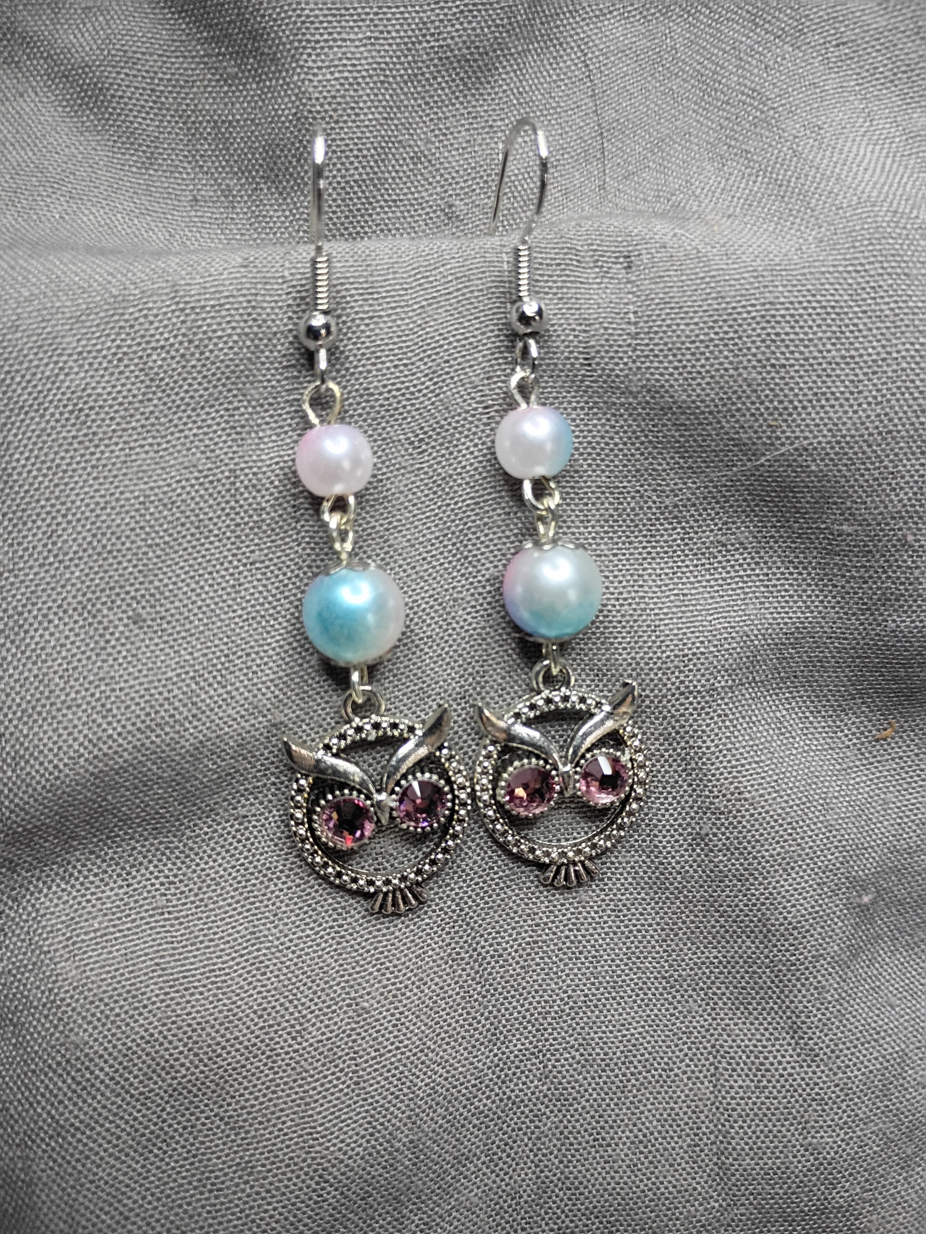 Antique silver owls-8