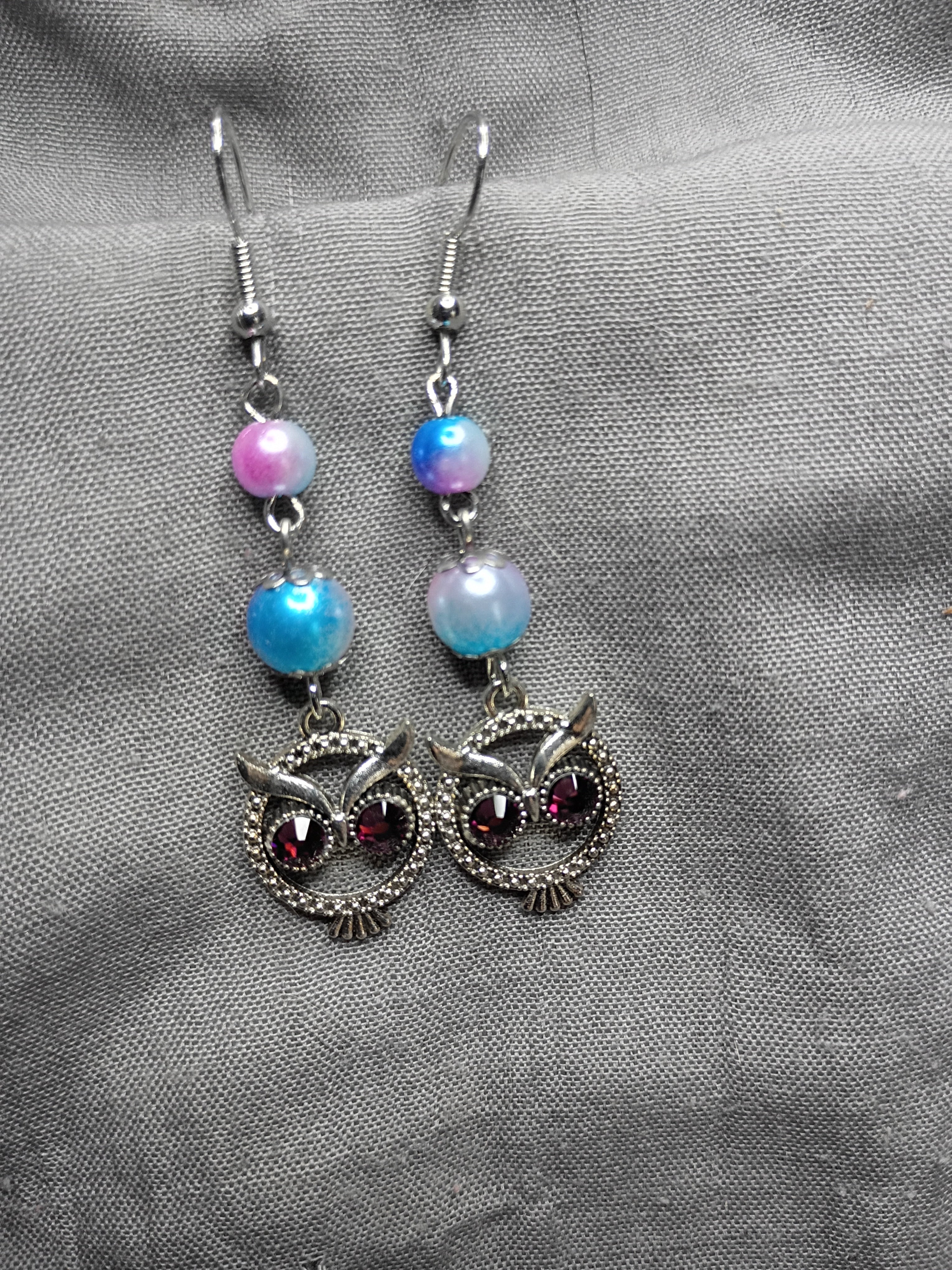 Antique silver owls-10