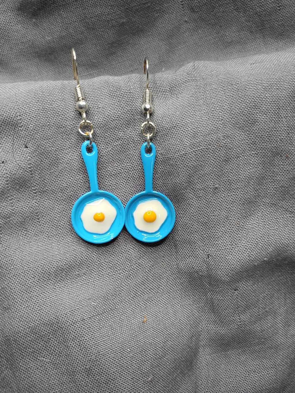Frying pan earrings