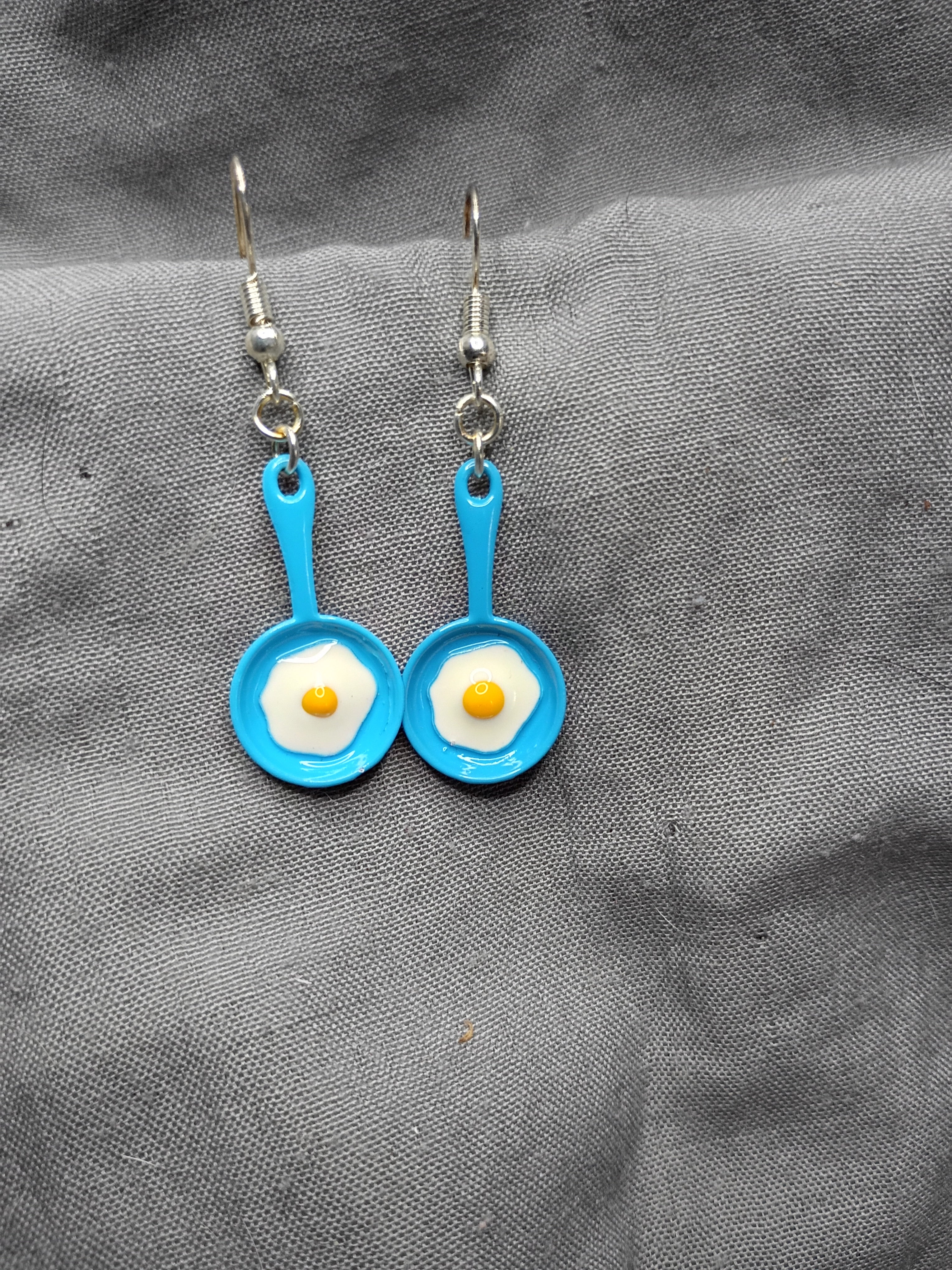 Frying pan earrings