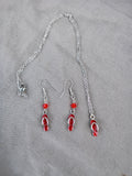 Flip flop set- red