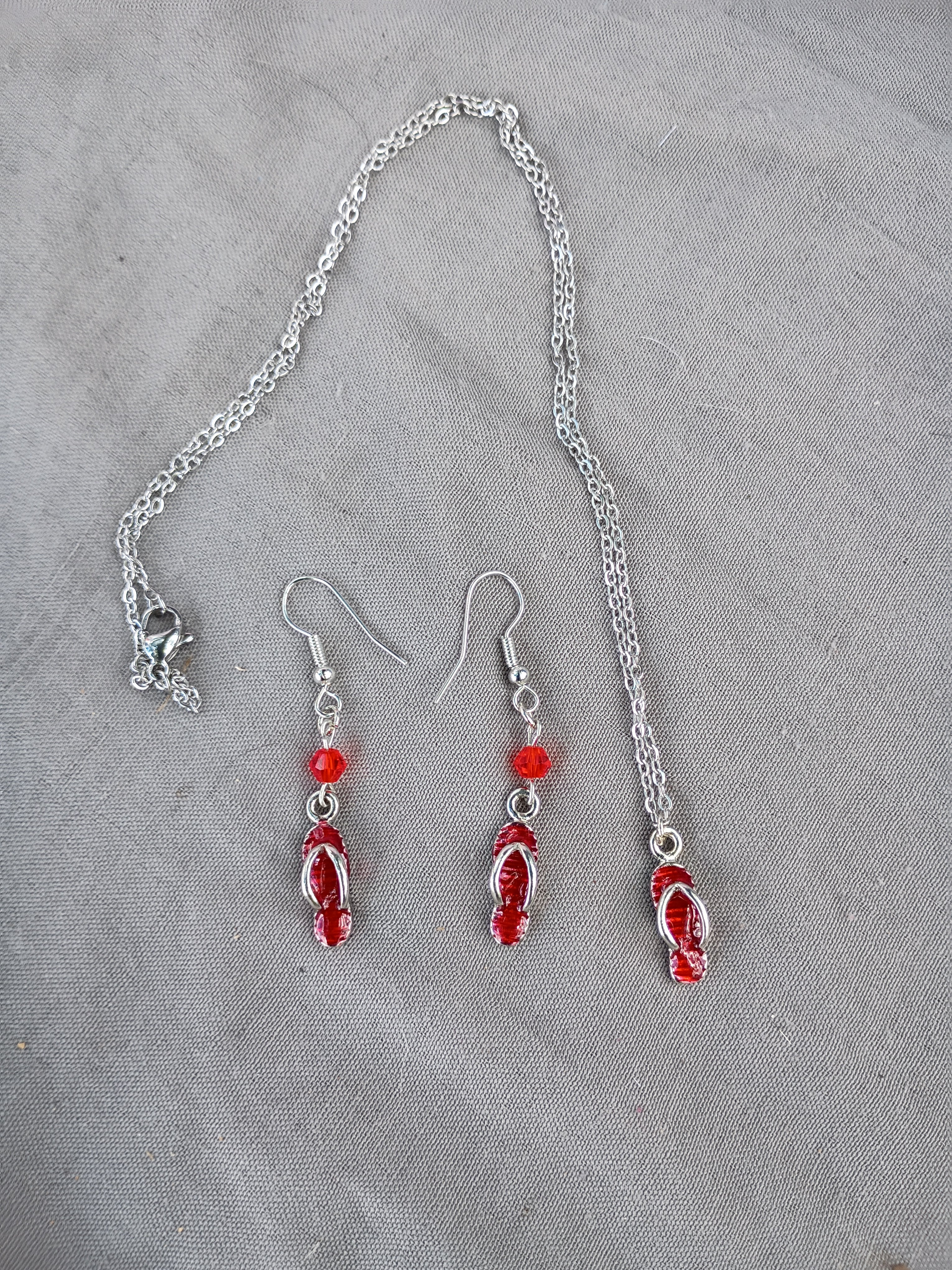 Flip flop set- red