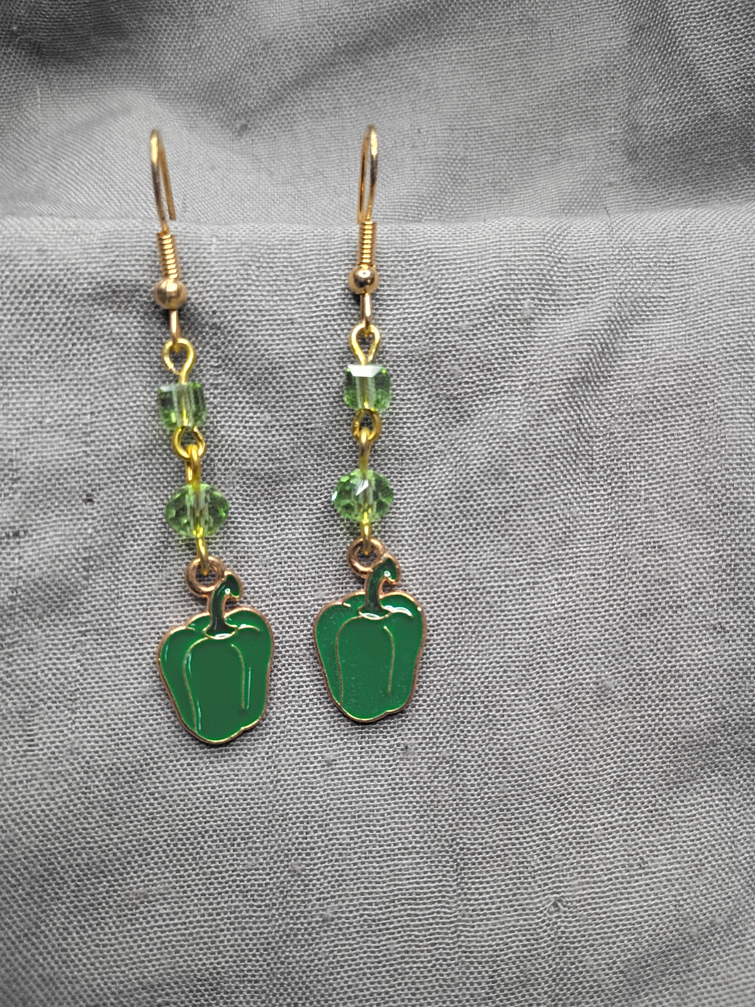 Bell pepper earrings