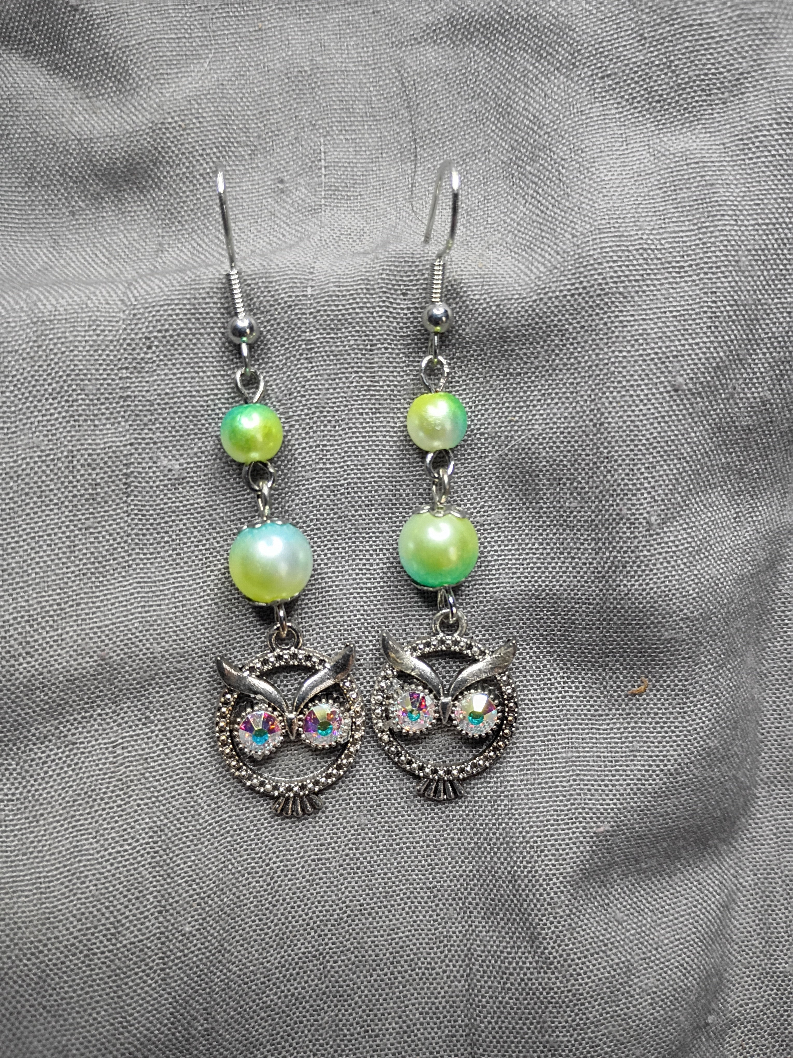 Antique silver owls-6