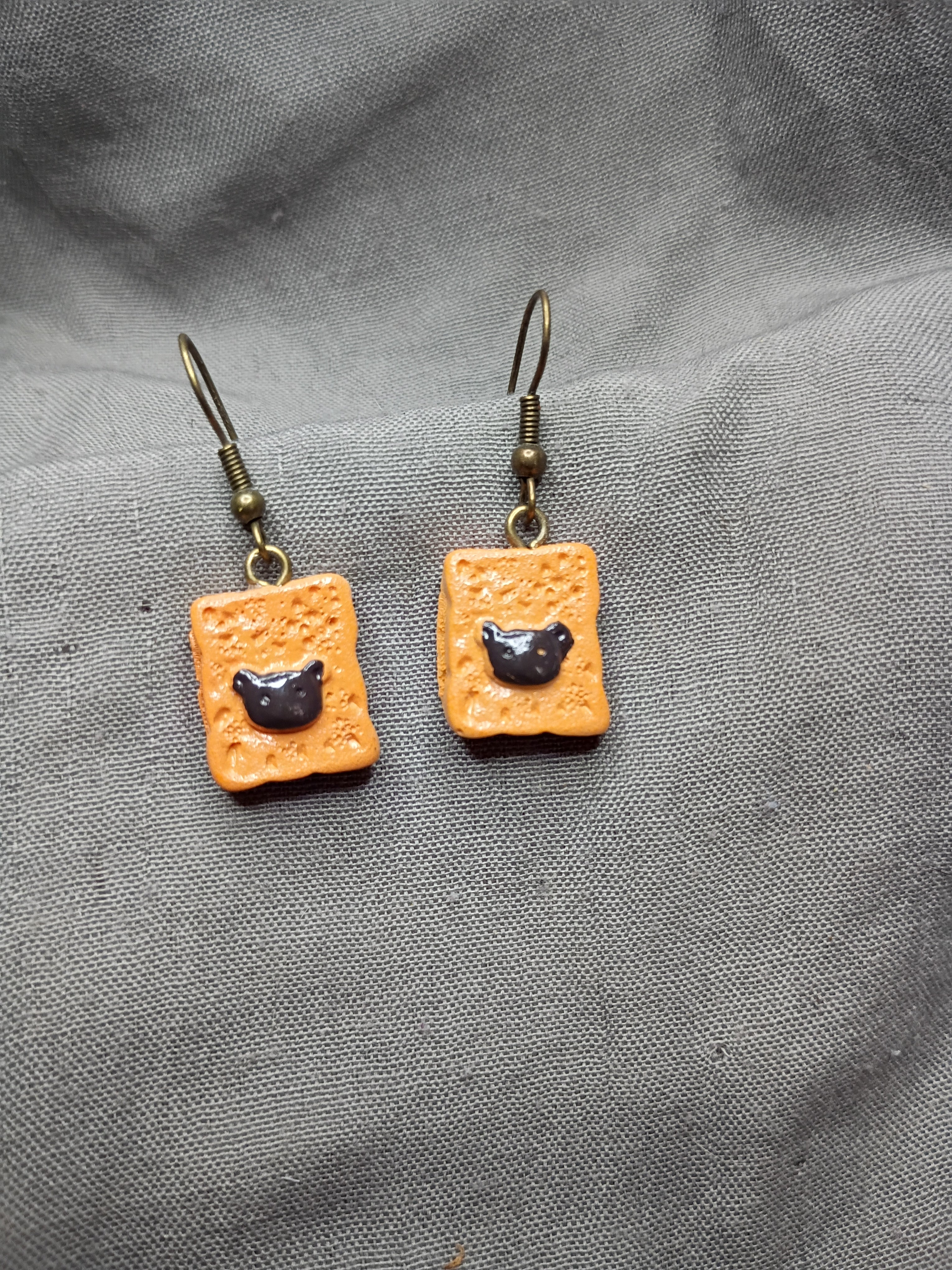 French toast earrings