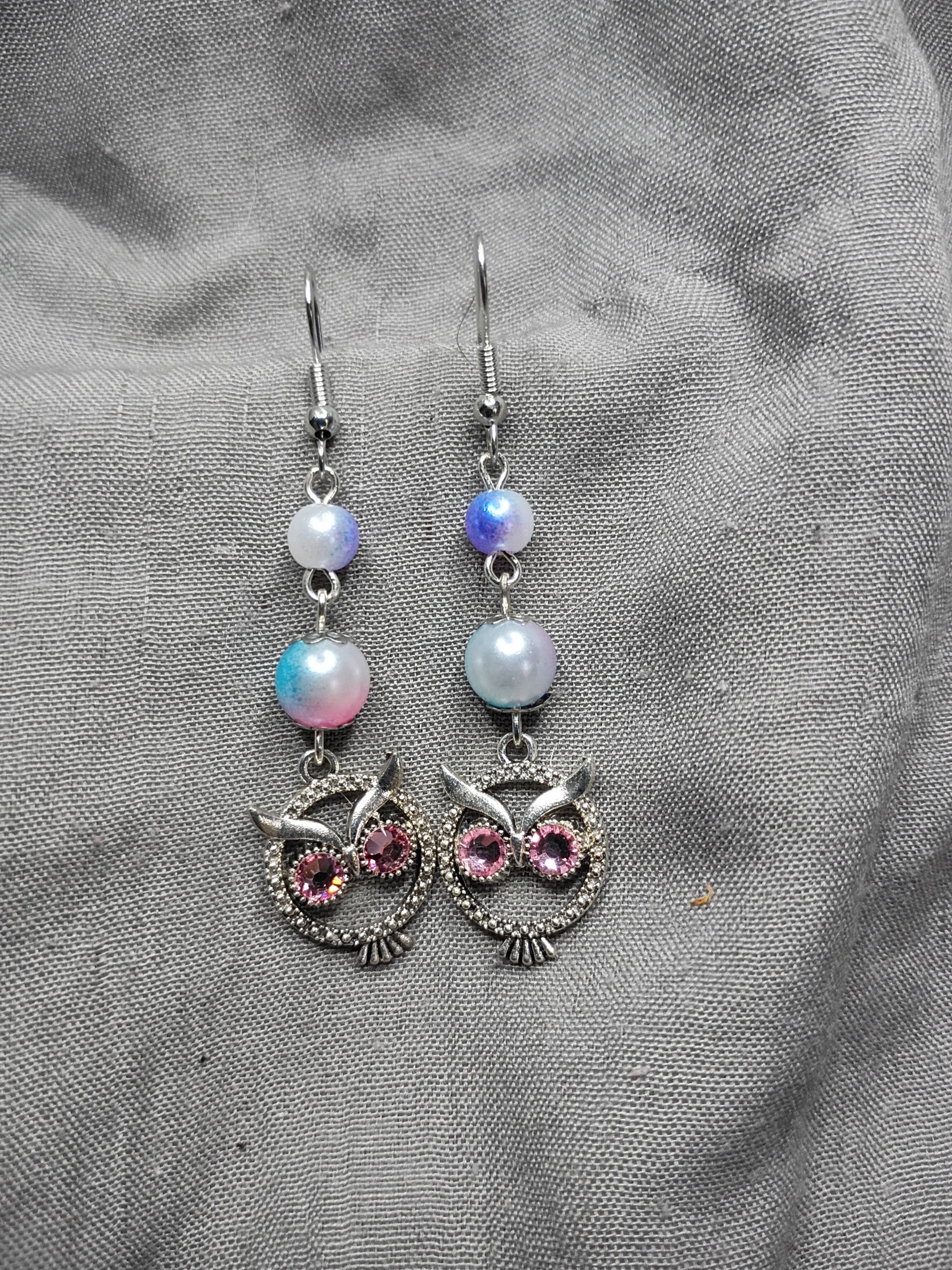Antique silver owls-2