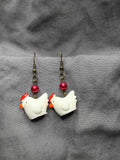Chicken earrings