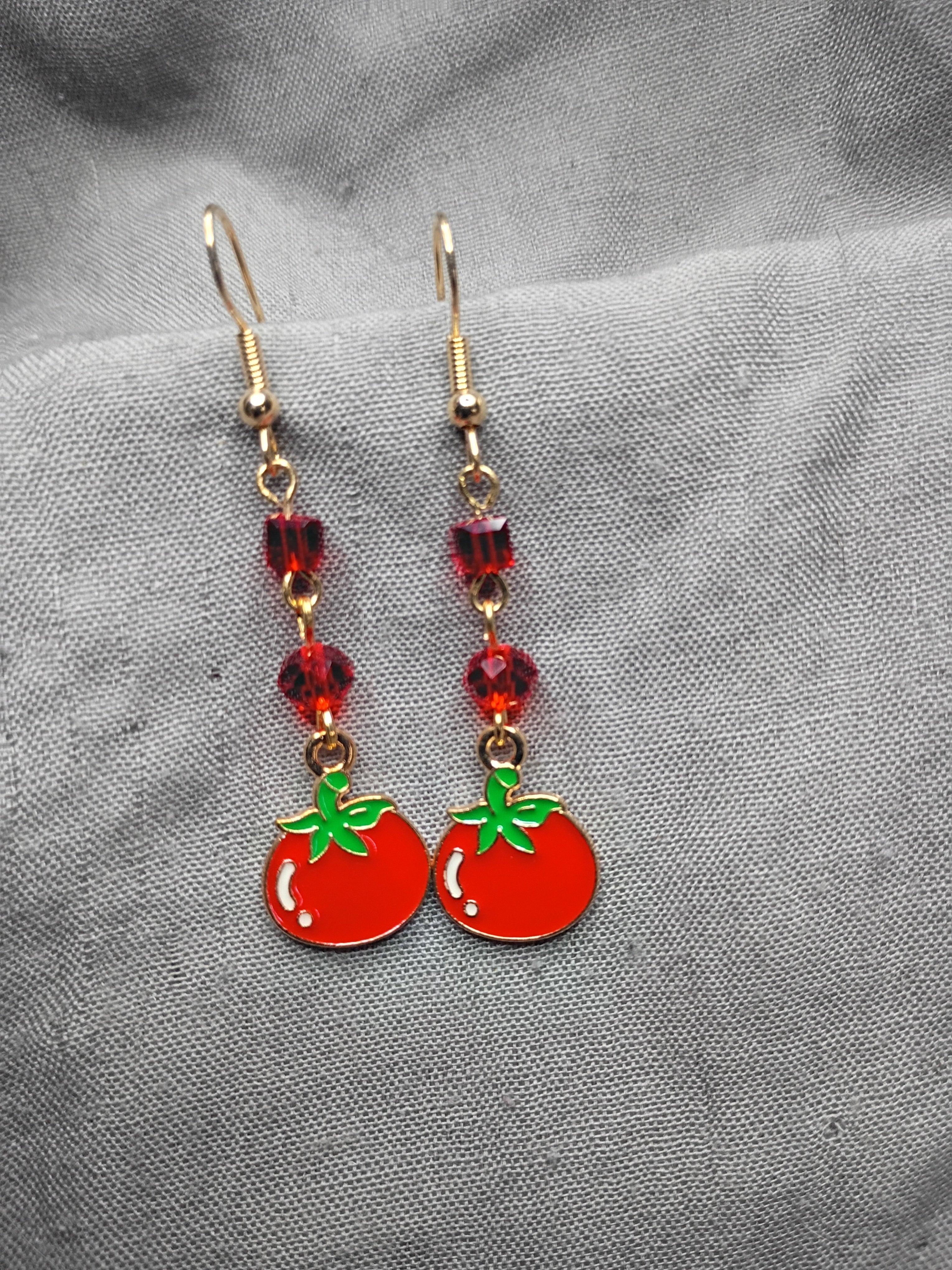 Tomato earrings