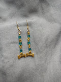 Dog bone earrings 1
