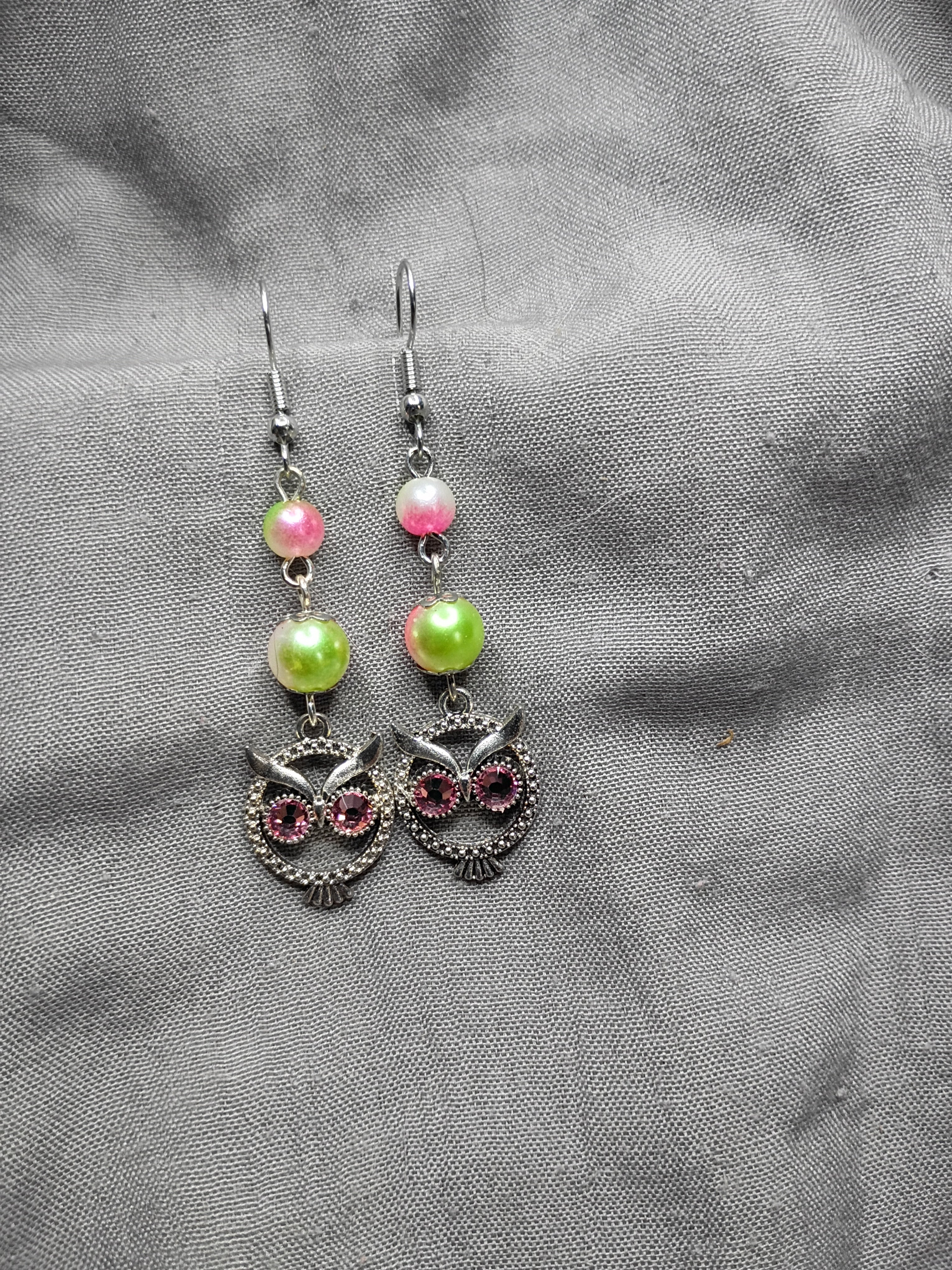 Antique silver owls-9