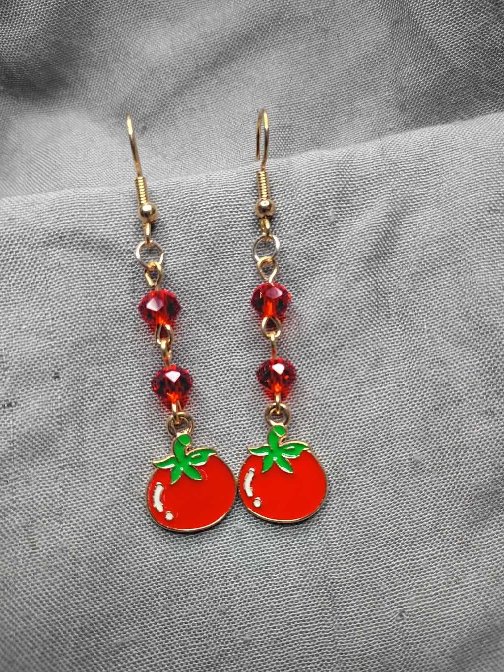 Tomato earrings