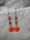 Tomato earrings